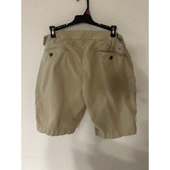 Psycho Bunny Shorts Mens 34 Khaki 9" Classic Chino Stretch Twill Outdoor Hiking - Picture 7 of 13